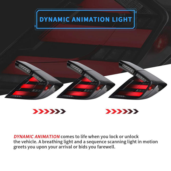 VLAND Full LED Tail Lights For Honda Civic Hatchback & Type R FK8 2016-2021 - VLAND VIP
