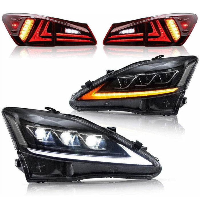 VLAND Headlights and Taillights For Lexus IS250/IS350 2006-2012 ISF 2008-2014 - VLAND VIP