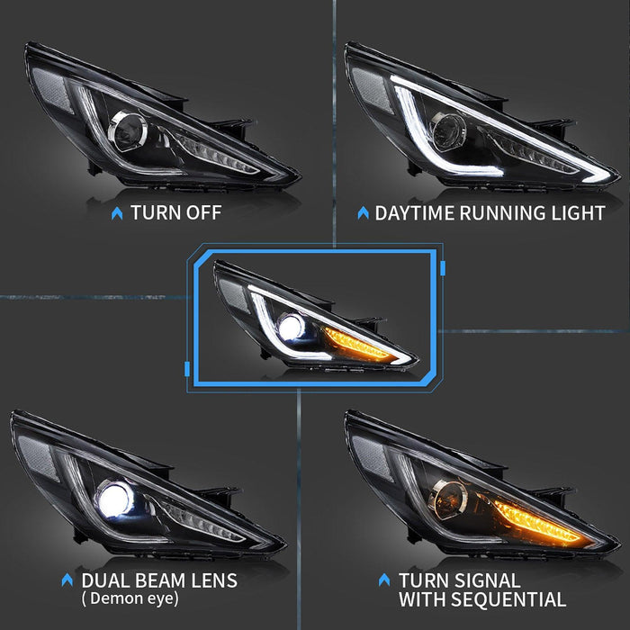 VLAND Headlights For Hyundai Sonata 2011-2014 - VLAND VIP