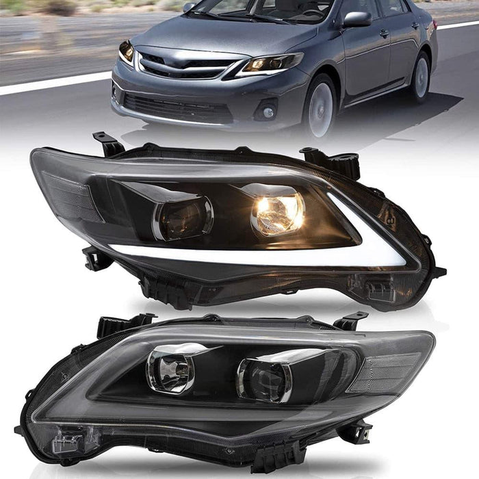 VLAND Headlights For Toyota Corolla 2011-2013.