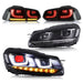 VLAND LED Demon Eye Headlights and Taillights Combo For Volkswagen Golf 6 MK6 2008-2013 - VLAND VIP