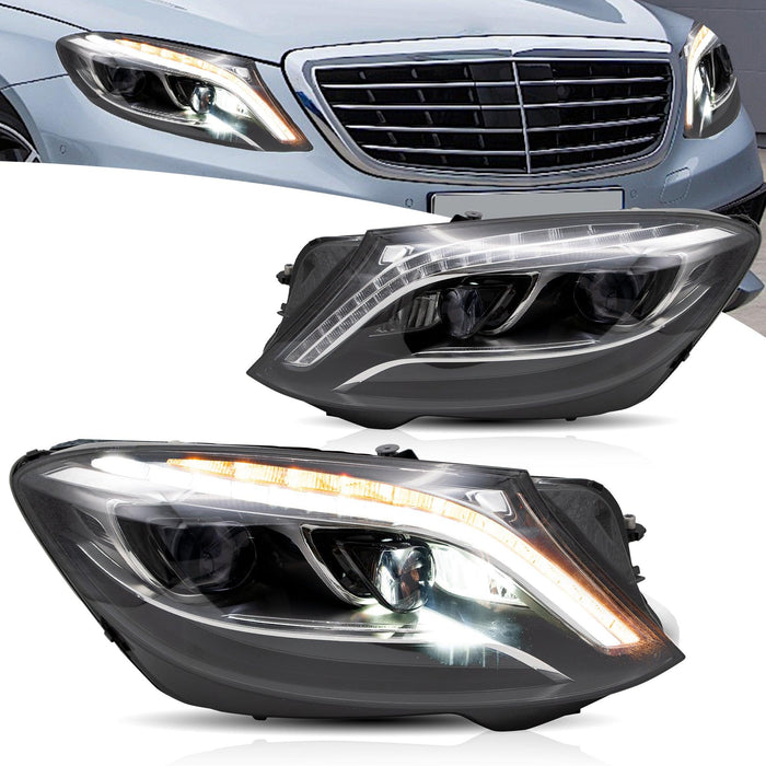 VLAND LED Headlights For Mercedez Benz S-Class W222 2014-2017 (OE Headlights) (European Stock) - VLAND VIP