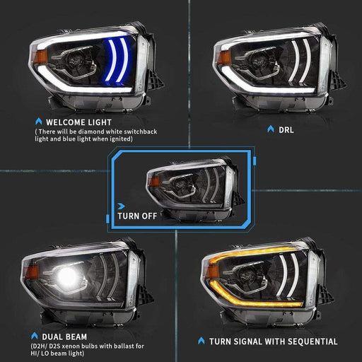 VLAND LED Headlights For Toyota Tundra 2014-2020 - VLAND VIP
