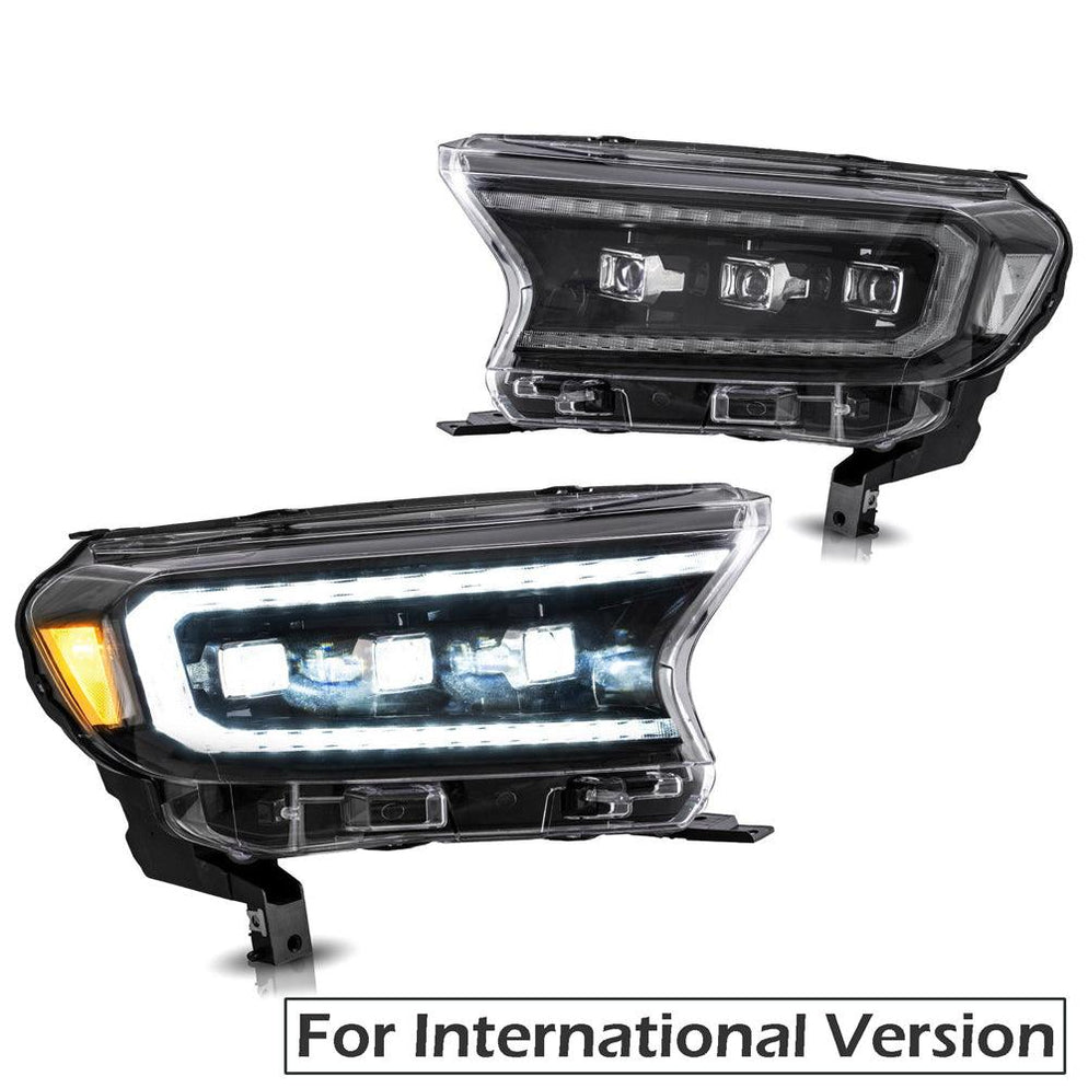 VLAND LED Matrix Projector Headlights For Ford Ranger (T6) Raptor ...