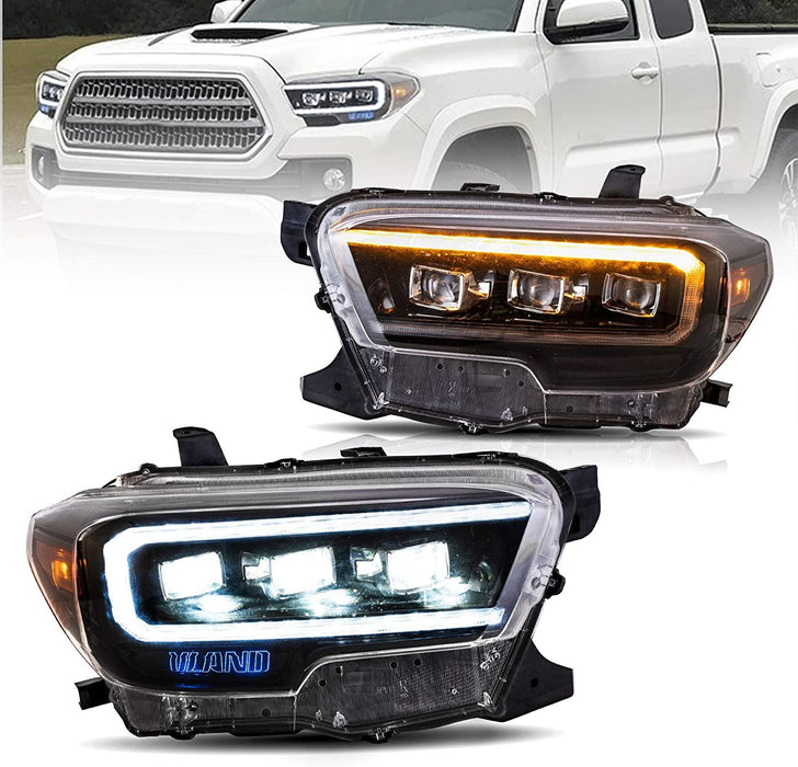 VLAND LED Matrix Projector Headlights For Toyota Tacoma N300 2015-2019 - VLAND VIP