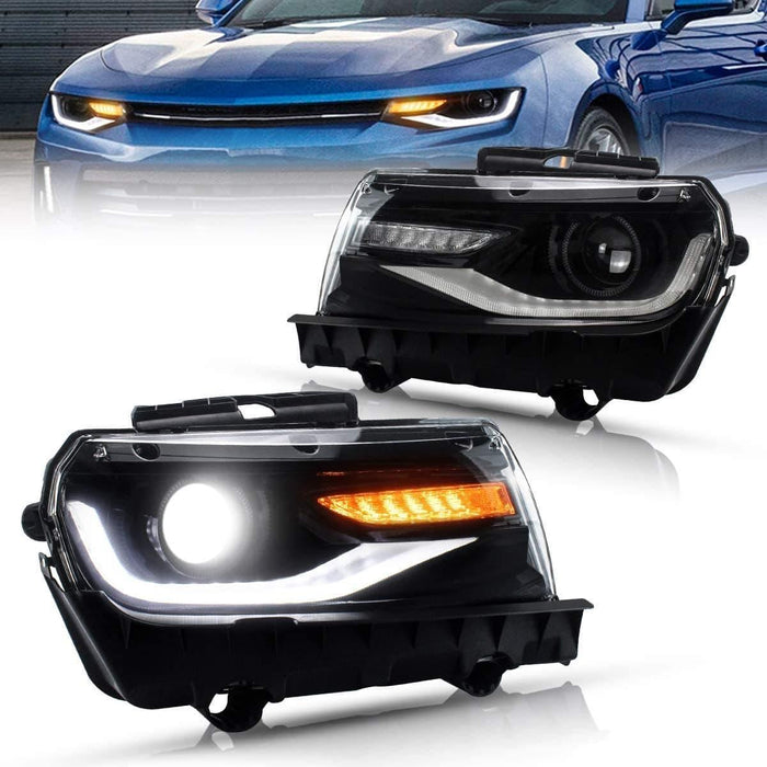VLAND LED Projector Headlights For Chevy Chevrolet Camaro 2014 2015 - VLAND VIP