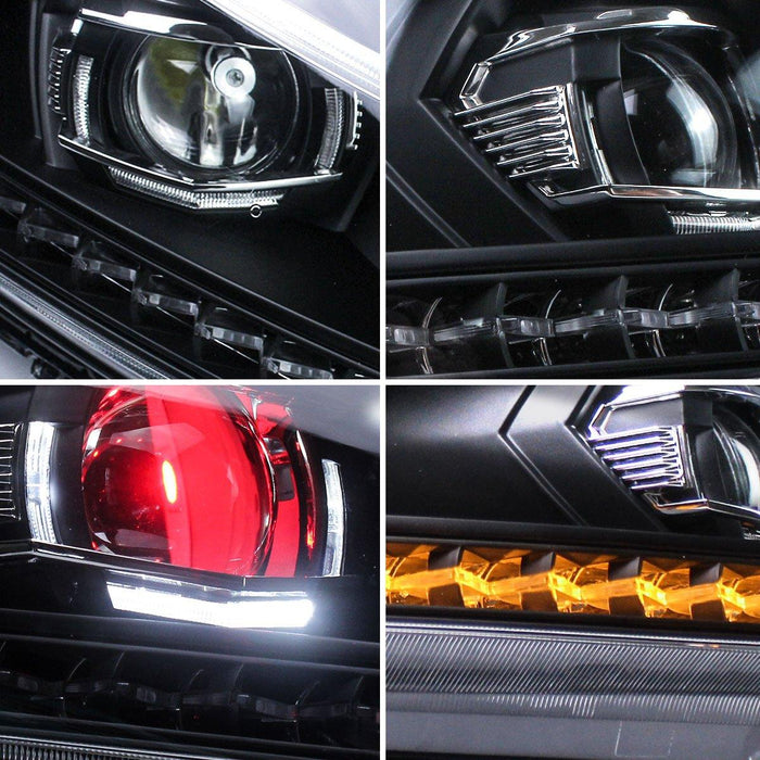 VLAND LED Projector Headlights For Honda Accord 2008-2012 (NOT FOR 2-DOOR COUPE) With Sequential indicators Turn Signals - VLAND VIP