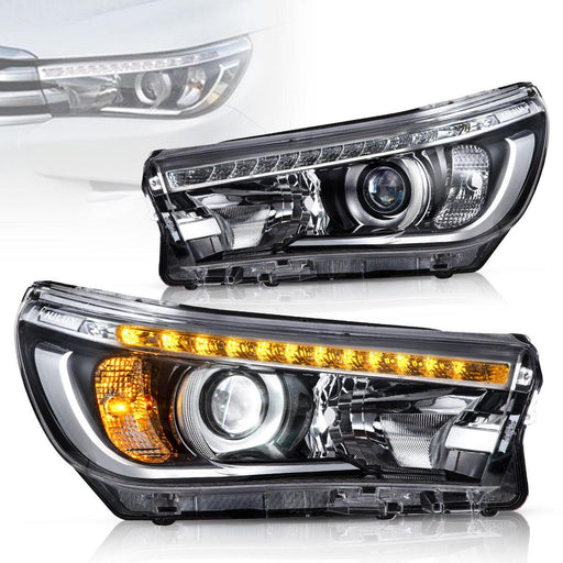 VLAND LED Projector Headlights For Toyota Hilux 2015-2020.