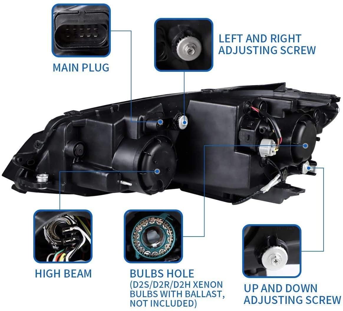 VLAND LED Projector Headlights For Volkswagen Golf MK7.5 2017-2020 ...