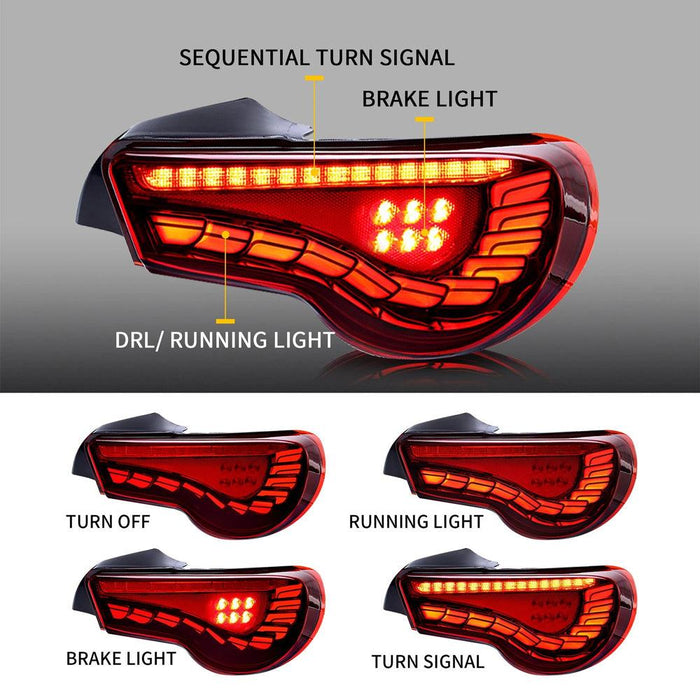 VLAND LED Sequential Tail Lights For Toyota 86/Subaru BRZ/Scion FRS 2012-2020 - VLAND VIP