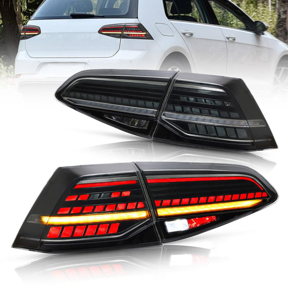 VLAND LED Tail lights Fit For Volkswagen Golf 7 MK7 MK7.5 2013-2020[E ...