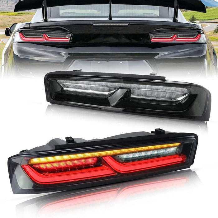 VLAND LED Taillights For Chevrolet Chevy Camaro 2016 2017 2018 with Sequential Switchback Turn Signal (Fit For American Models) - VLAND VIP