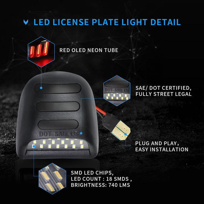 License Plate Lights for Cadillac Escalade gmc