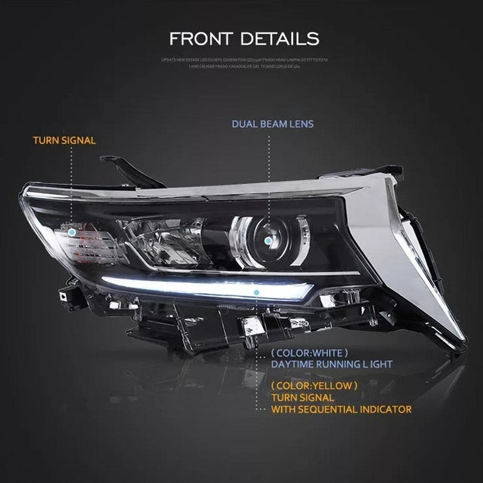 Headlights  for Toyota Land Cruiser Prado
